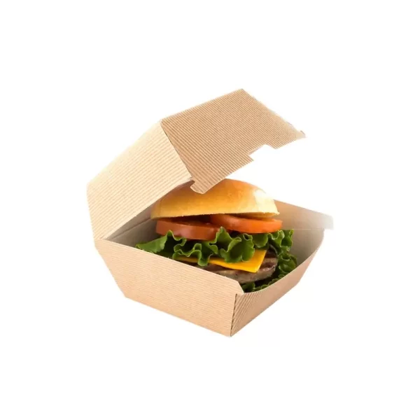caja de papel para hamburguesas